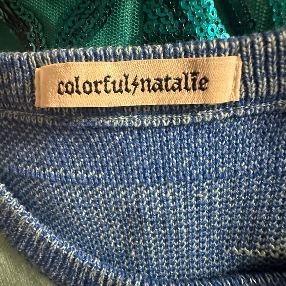 Colorful Natalie “Fairytale Dreaming” Blue Dress. - Picture 3 of 7